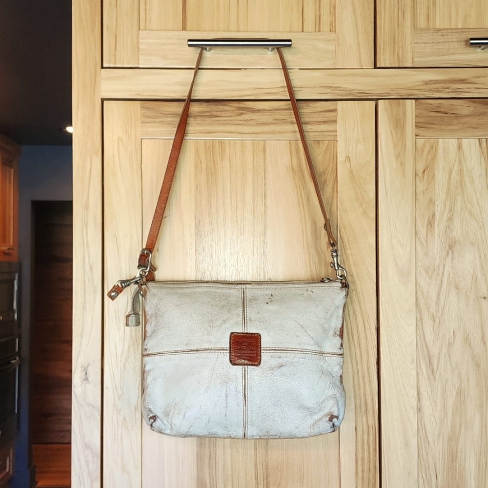 DISTRESSED shoulder bag purse from GREECE!